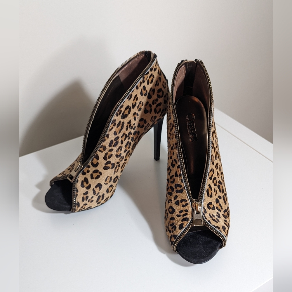 Carlos Santana Cheetah Print Booties